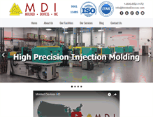 Tablet Screenshot of moldeddevices.com